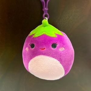 (NWT) Glena the eggplant clip